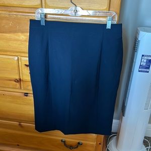 Navy pencil skirt